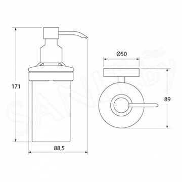 Дозатор для моющих средств Iddis Calipso CALMBG0i46
