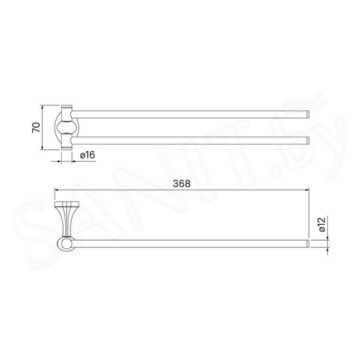 Держатель для полотенец Iddis Male MALSS20i49