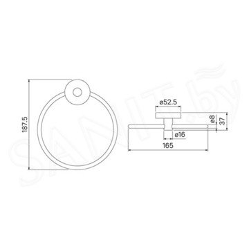 Держатель для полотенец Iddis Sena SENSSO0i51