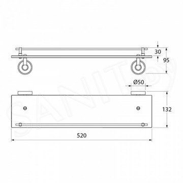 Полка Iddis Calipso CALMBG0i44