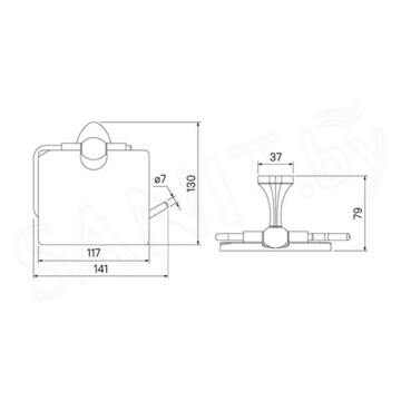 Держатель для туалетной бумаги Iddis Male MALSSC0i43
