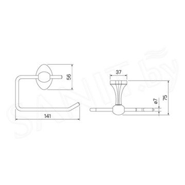 Держатель для туалетной бумаги Iddis Male MALSS00i43