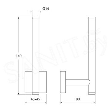 Держатель для туалетной бумаги Iddis Edifice EDISBS0i43