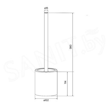 Ершик для унитаза Iddis BRU02POi47