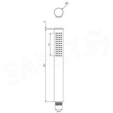 Душевая лейка Omnires Micro-RCR