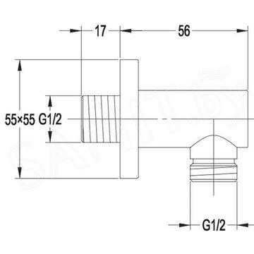 Шланговое подключение Omnires S008GL / S008GLB