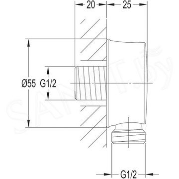 Шланговое подключение Omnires Armance 8810CR