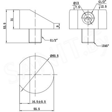 Шланговое подключение Omnires 02010CR
