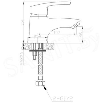 Смеситель для умывальника WeltWasser WW MX ISAR 501