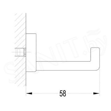 Крючок Omnires Darling DA70110GL