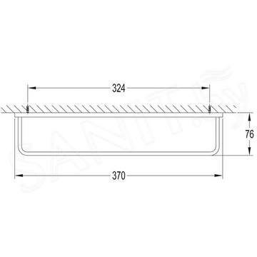 Держатель для полотенец Omnires Darling DA70230BL / DA70216BL