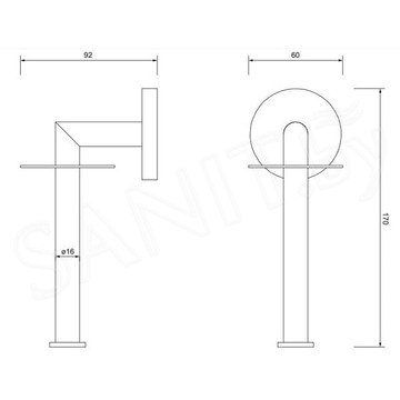 Держатель для туалетной бумаги Omnires Modern MP60530CR