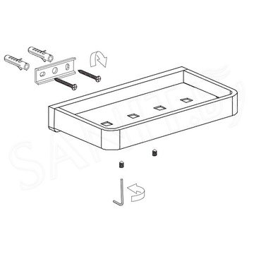 Полка Omnires Lugano LU30330CR