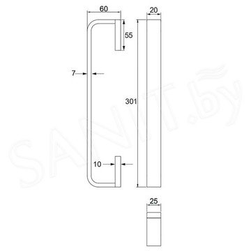 Держатель для полотенец Omnires Reno RN42230CR / RN42216CR