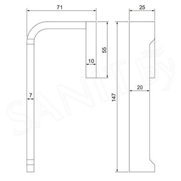 Держатель для туалетной бумаги Omnires Reno RN42510CR