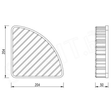 Полка Omnires Uni UN10330BL