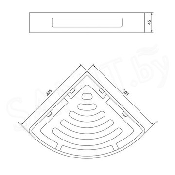 Полка Omnires Uni UN10332CR