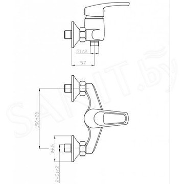 Смеситель для душа WeltWasser WW MX ISAR 504