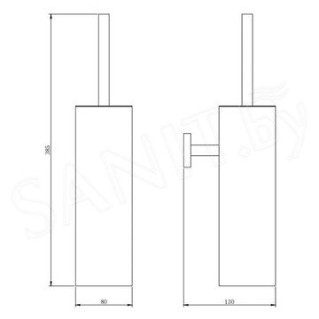 Ершик для унитаза Omnires Uni UN10621CR