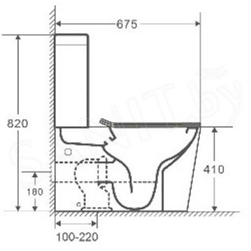 Напольный унитаз WeltWasser Gelbach 001 XL GL-WT