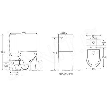 Напольный унитаз WeltWasser Salzbach 001 MT-BL