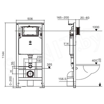 Инсталляция для унитаза Weltwasser AMBERG 506