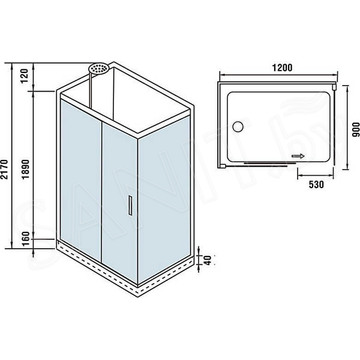 Душевая кабина WeltWasser WW500 Laine 1211