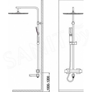 Душевая стойка WeltWasser WW TS 5280