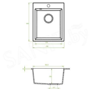 Кухонная мойка Laveo Chichi SBH_510T / SBH_710T