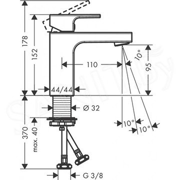 Смеситель для умывальника Hansgrohe HG Vernis Shape 71569670