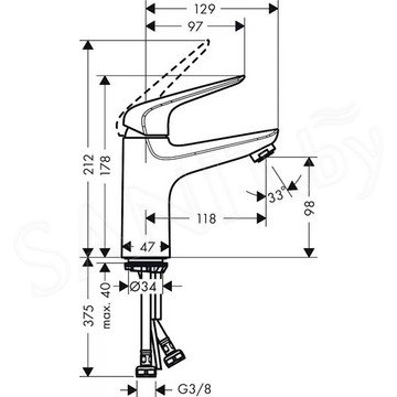 Смеситель для умывальника Hansgrohe Novus 71031000