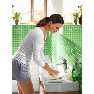 Смеситель для умывальника Hansgrohe Logis Loop 71151000 с донным клапаном