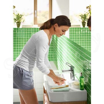 Смеситель для умывальника Hansgrohe Logis Loop 71151000 с донным клапаном