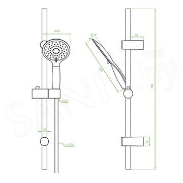 Душевой гарнитур Laveo Fino NLI_01AD