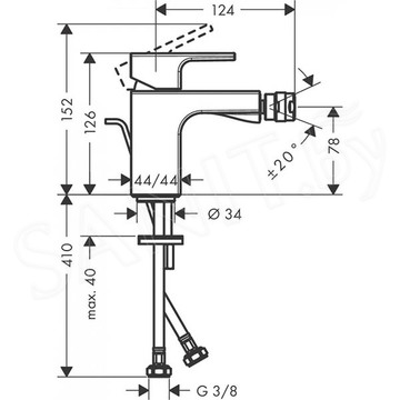 Смеситель для биде Hansgrohe Vernis Shape 71211000