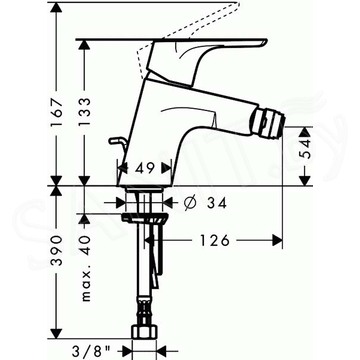 Смеситель для биде Hansgrohe Focus E2 31920000