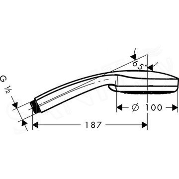 Душевая лейка Hansgrohe Croma 100 Multi 28536000