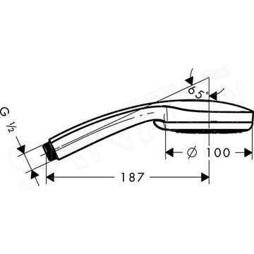 Душевая лейка Hansgrohe Croma 100 Vario 28535000