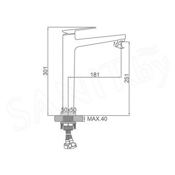 Смеситель для умывальника Ledeme L1178U