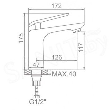 Смеситель для умывальника Ledeme L1074