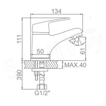 Смеситель для умывальника Ledeme L1016