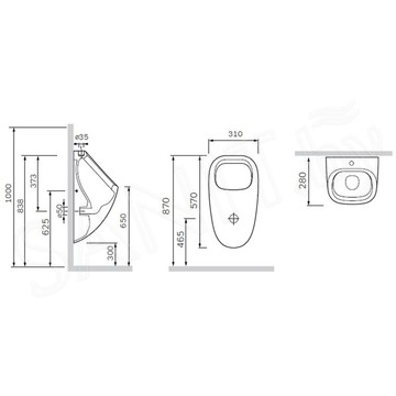 Писсуар AM.PM Spirit V2.0 C707006WH