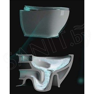 Комплект инсталляции Grohe Rapid SL 38772001 с подвесным унитазом Sanovit Lucco Brilla Rim Art