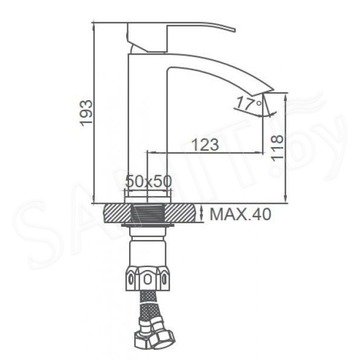 Смеситель для умывальника Ledeme L71017