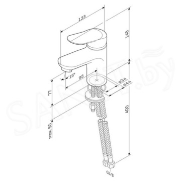 Смеситель для умывальника AM.PM Sunny F85C02100