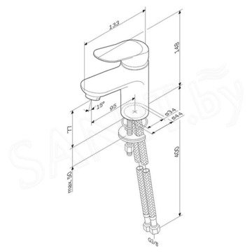Смеситель для умывальника AM.PM Sunny F85C02100