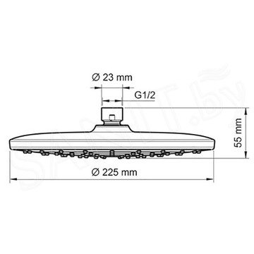 Верхний душ Wasserkraft A077