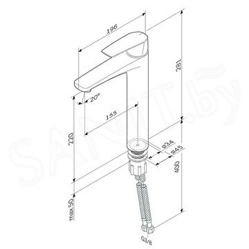 Смеситель для умывальника AM.PM Gem F90A92000