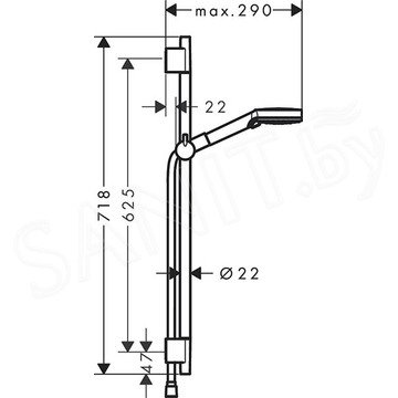 Душевой гарнитур Hansgrohe Vernis Blend 26422670