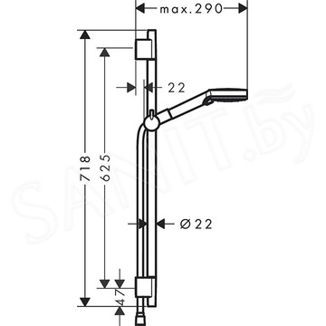 Душевой гарнитур Hansgrohe Vernis Blend 26422670